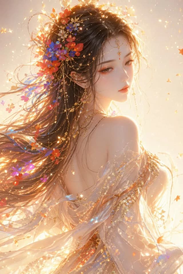 Eastern Fantasy Female Half-Portrait