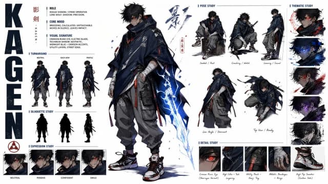 Anime Techwear Character Sheet